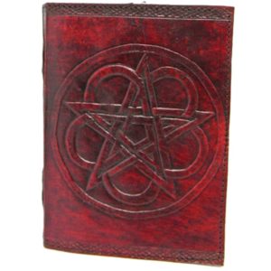 Pentacle Leather Journal Embossed 7x10