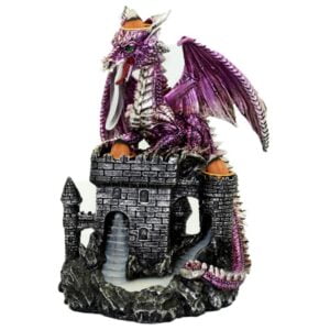 Dragon Purple LED Castle Backflow Incense Burner
