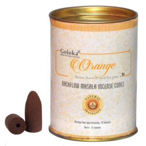 Orange Backflow Incense Cones