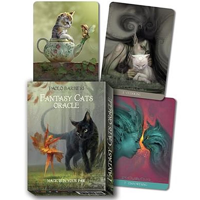 Barbieri Fantasy Cats Oracle Cards and Box