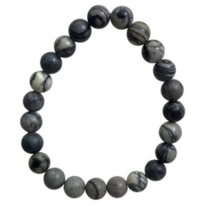 Black Zebra Jasper 8mm Stretch Bracelet