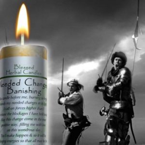 Needed Change / Banishing Blessed Herbal Candle