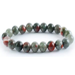 Bloodstone 8mm Stretch Bracelet
