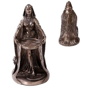 Danu Celtic Goddess Bronze Finish Statue Two Sizes