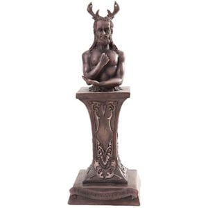 Herm Bust Horned God Statue