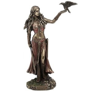 Morrigan Goddess of Birth, Battle and Death Bronze Finish Statue