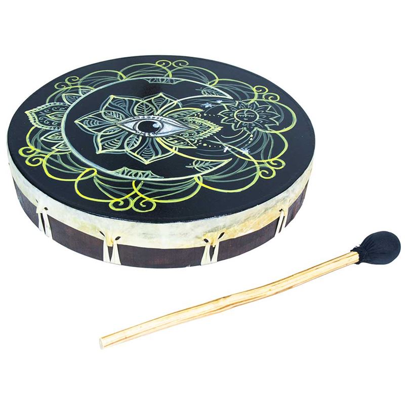 Lotus Eye Ceremonial Tribal Frame Drum Image