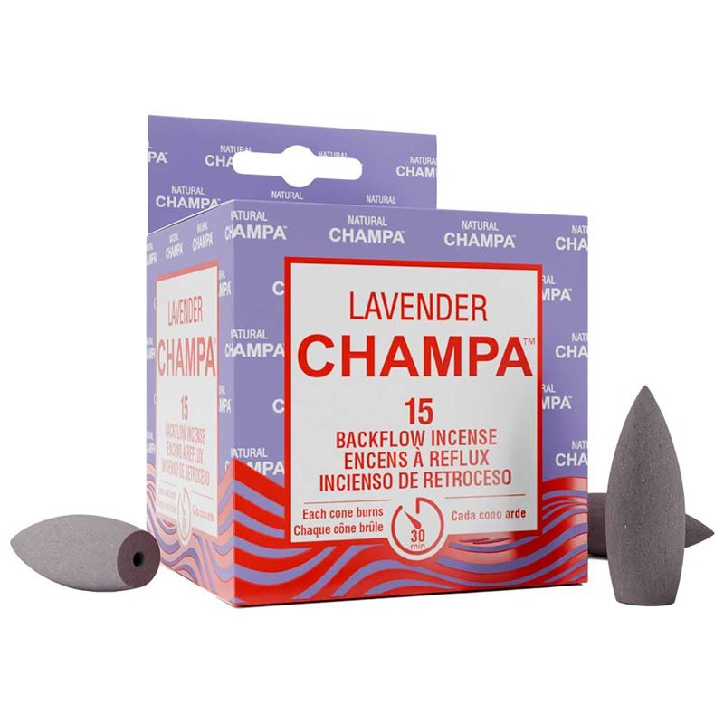Lavender Champa Backflow Incense Cones