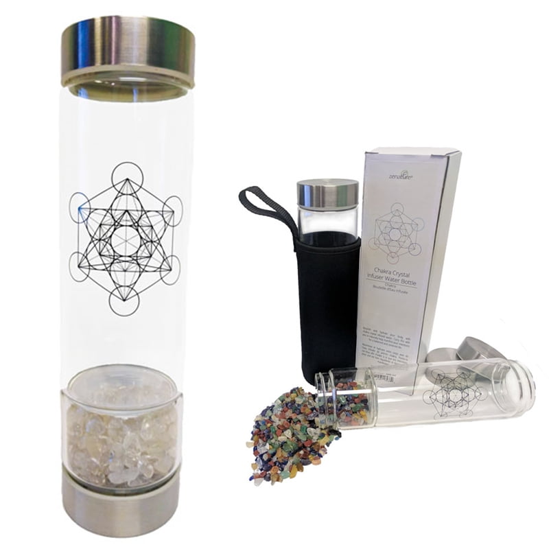 Crystal Infused Water Bottle Clear Quartz