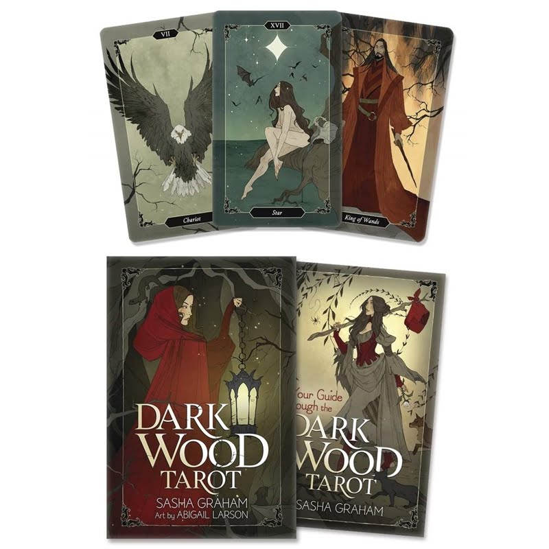 Dark Wood Tarot Cards and Box