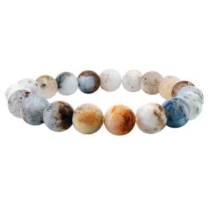 Dendrite Opal 8mm Stretch Bracelet