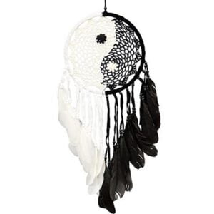 Dreamcatcher: Ying Yang Woven 8"