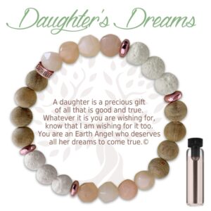 Daughter's Dream Aroma Bracelet Pink Stones