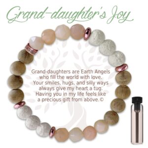 Gran Daughter's Joy Aroma Bracelet Pink Stones