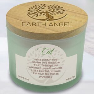 Earth Angel Cat Candle