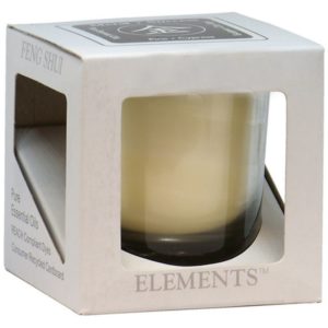 Feng Shui Votive in Glass: Metal/Success