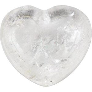Clear Quartz Puffed Heart Medium stone