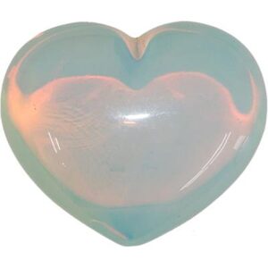 Opalite Puffed Heart Medium stone