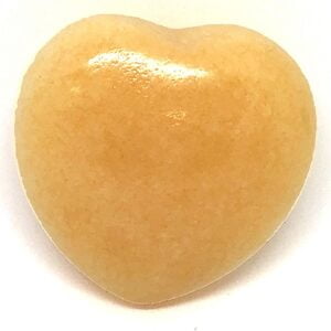 Orange Calcite Puffed Heart Medium stone