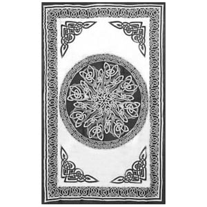 Celtic Knotwork Black and Cream Coloured Large Tapestry