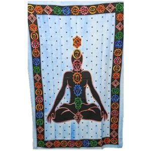 Chakra Meditation Multi Colour Large Tapestry