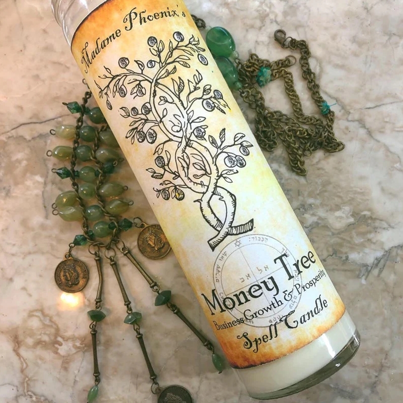 Money Tree 7 Day Candle