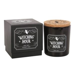 Witching Hour White Sage ritual candle in black jar from the Midnight Ritual Candles collection at The Zen Shop Oshawa.