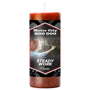 Motor City Hoo Doo Candle: Steady Work