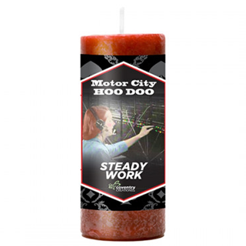 Motor City Hoo Doo Candle: Steady Work