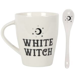 White Witch Mug & Spoon Set