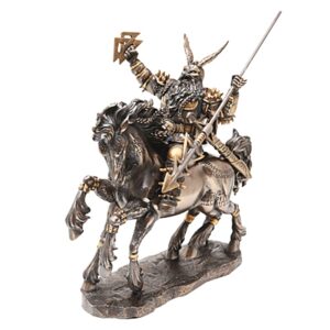 Odin On Horse Bronze Finish Statue