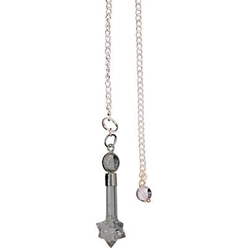 Clear Quartz Fairy Star Pendulum