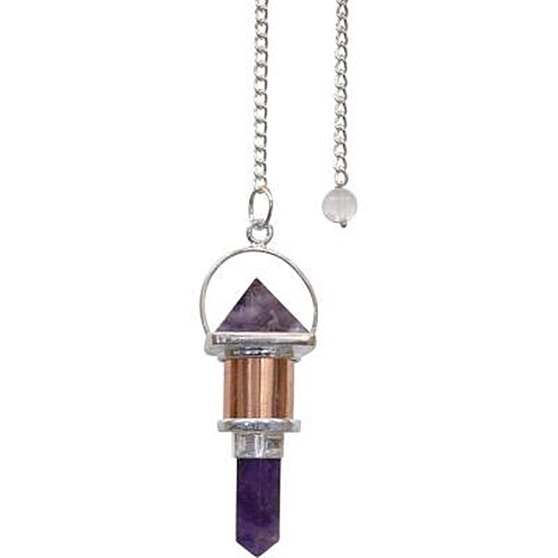 Pyramid Point Amethyst Pendulum