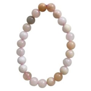 Pink Zebra Jasper 8mm Stretch Bracelet