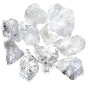 Pile of Rough Clear Quartz stones