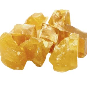 Pile of Rough Honey Calcite stones
