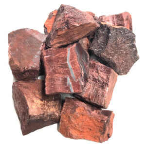 Pile of Rough Red Tiger Eye stones