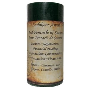 2nd Pentacle of Saturn Business Negotiations Scented Spell Candle