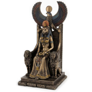 Sekhmet Sitting On Throne Bronze Statue