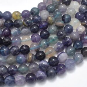 Fluorite 8mm Round Beads image