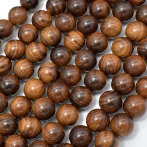 Rosewood Black 8mm Round Beads
