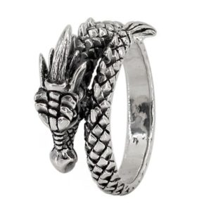 Sterling Silver Wrap Dragon Ring