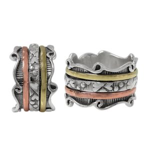 Sterling Silver Meditation Ring ZSMN90554