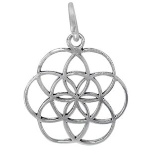 Sterling Silver Seed of Life Pendant 18mm