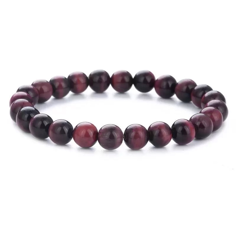 Red Tiger Eye 8mm Stretch Bracelet