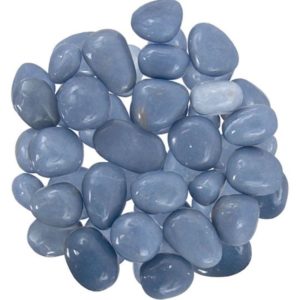Pile of Tumbled Angelite stones