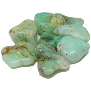 Pile of Tumbled Chrysoprase stones