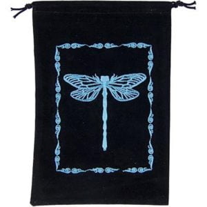 Dragonfly Embroidered Velvet Bag