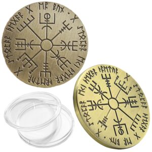 Vegvisir symbol on coin