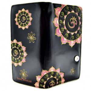 OM Lotus Black Women's Wallet